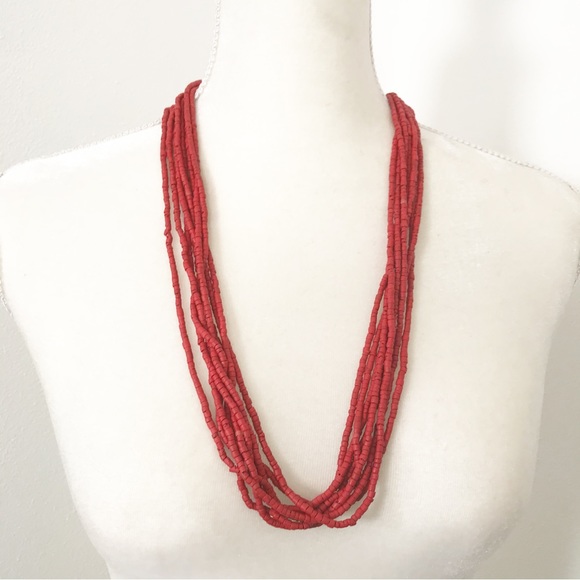 Bundle of 5 Red Costume Necklaces - Picture 15 of 15